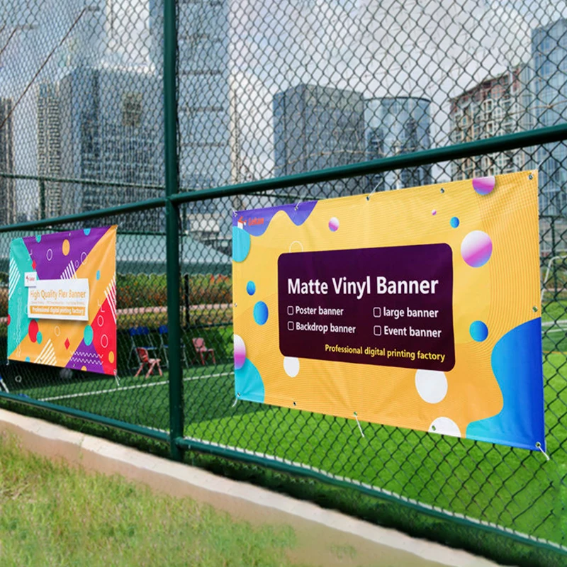 Banner Vinyl Birthday Wedding Event Anniversary Backdrop Outdoor Indoor Flex Mesh Banners