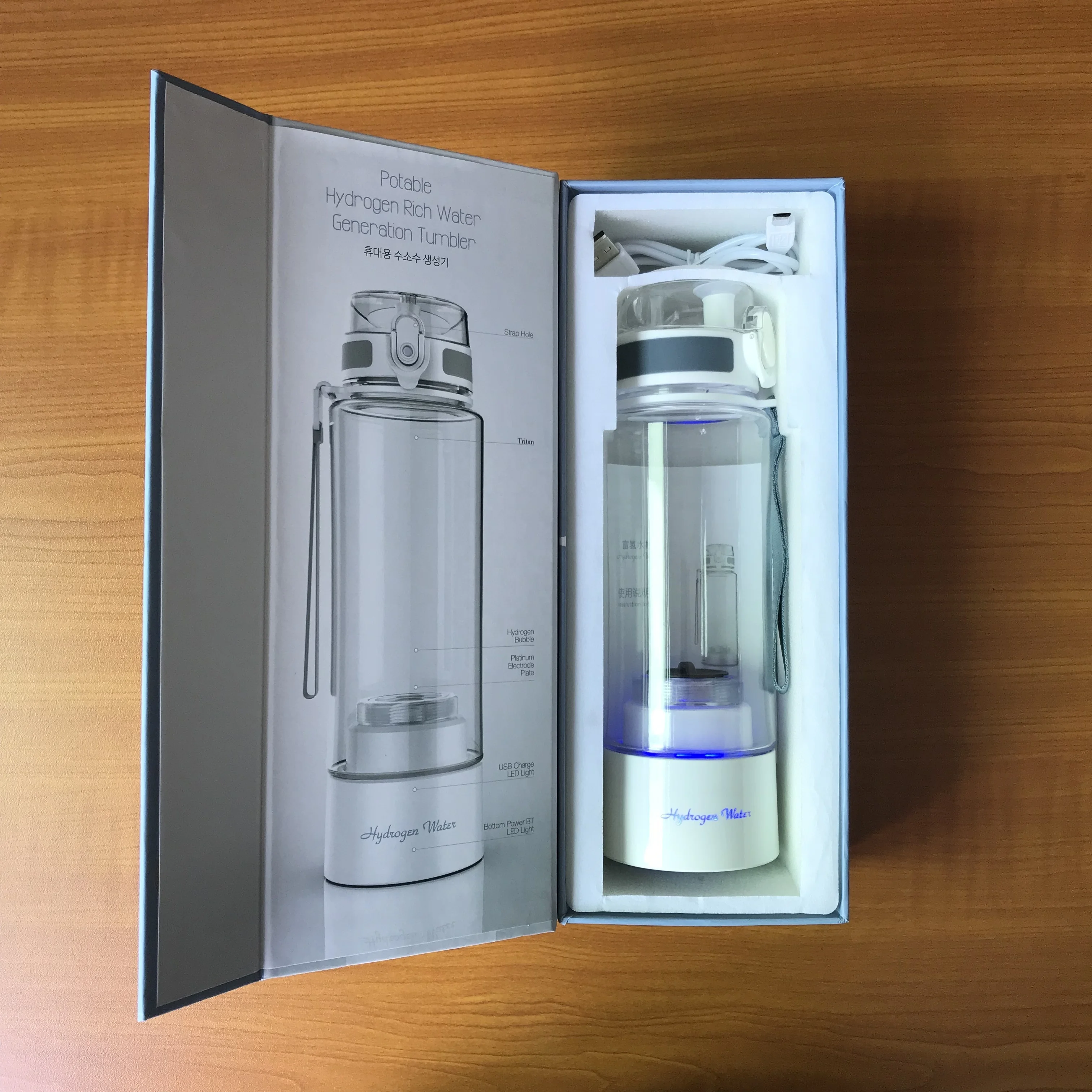 portable USA hot sale exchange PEM SPE technology hydrogen water bottle / water maker