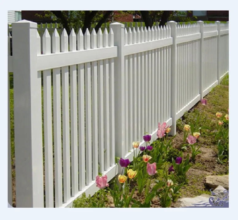 Elegant High Quality PVC White Picket Fence For Playground and Home Garden