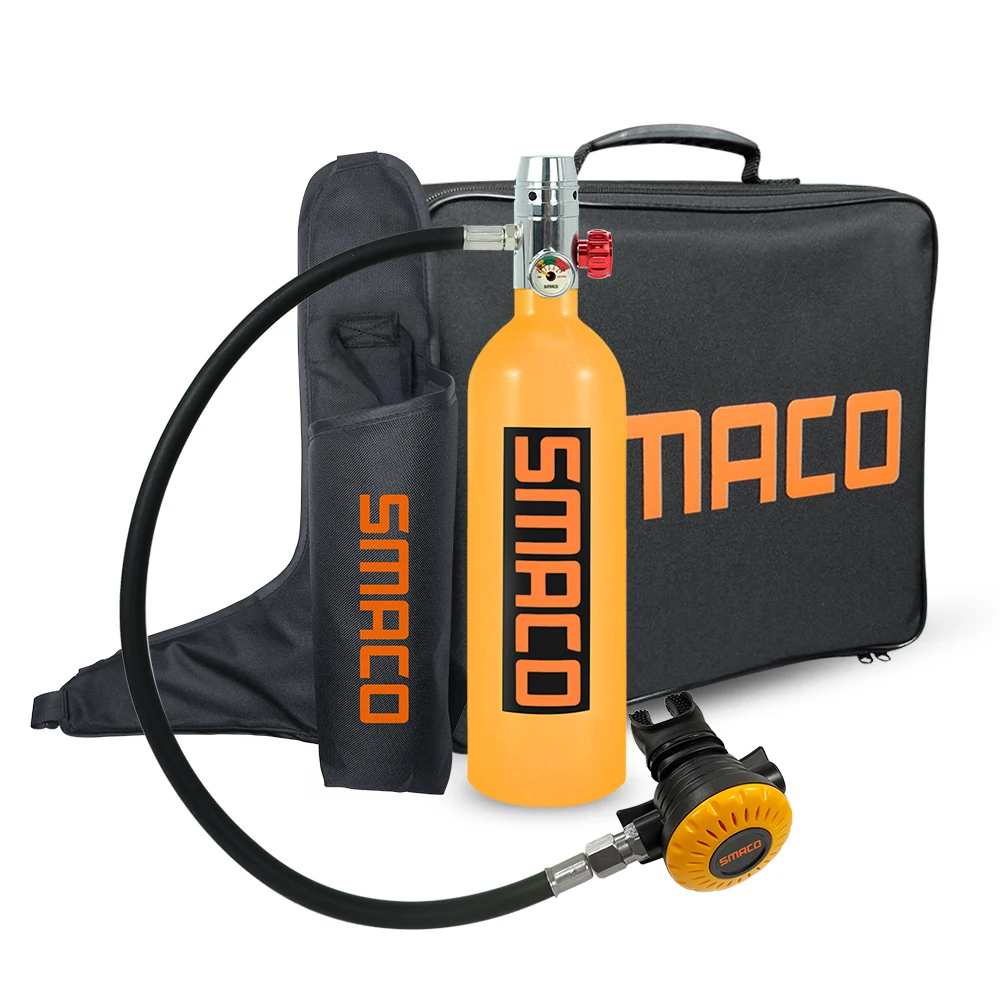 SMACO 1L S400 plus oxygen tank 20 mins mini dive scuba system diving equipment kit