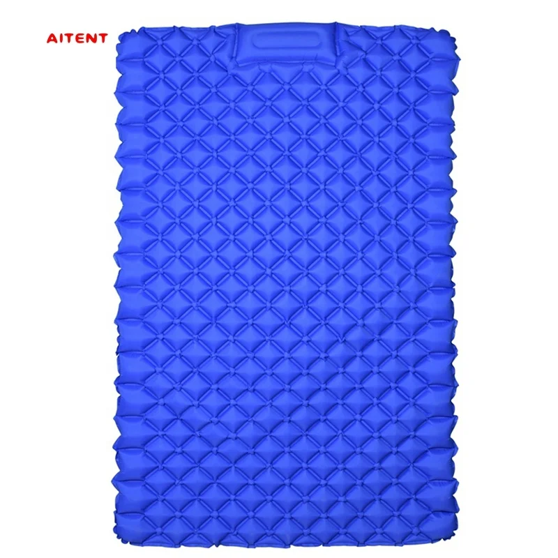 Wholesaling Foot Pump Type Double Inflatable Mattress For Camping Tent Mattress Inflatable Portable Self Inflating Camping Mat