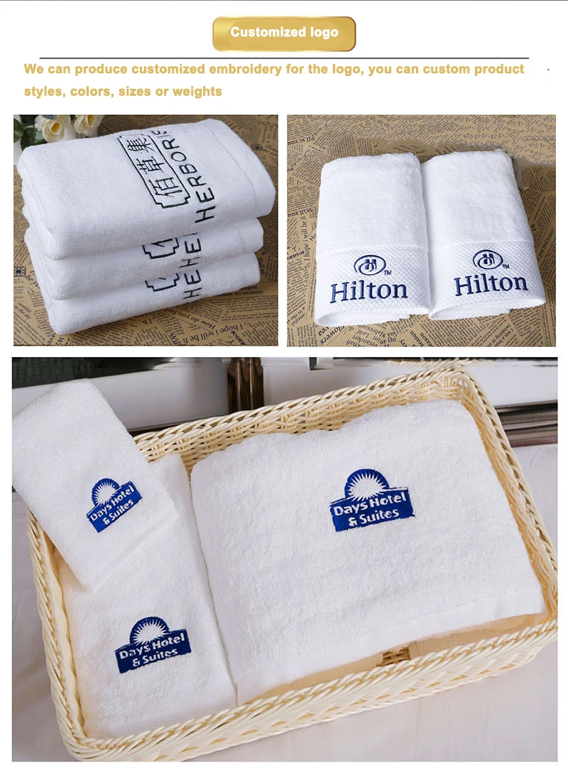 Wholesale towels all cotton bath towels square beauty salons hotels white five-star hotels bath towels