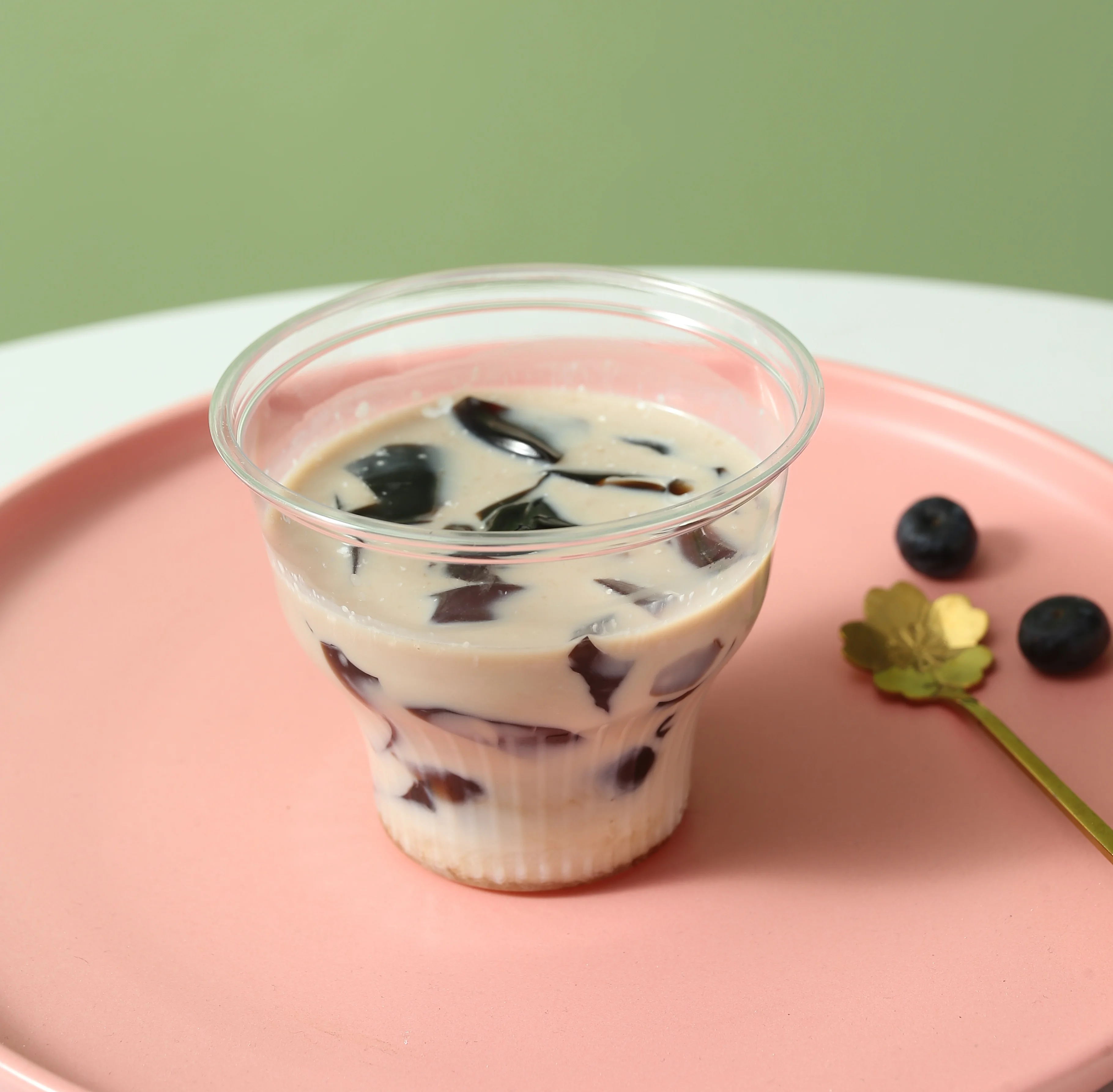 Custom logo printed clear 9,11,12, 14, 16, 18, 20, 24 , 32 oz PP PET transparent disposable plastic boba cup with lid