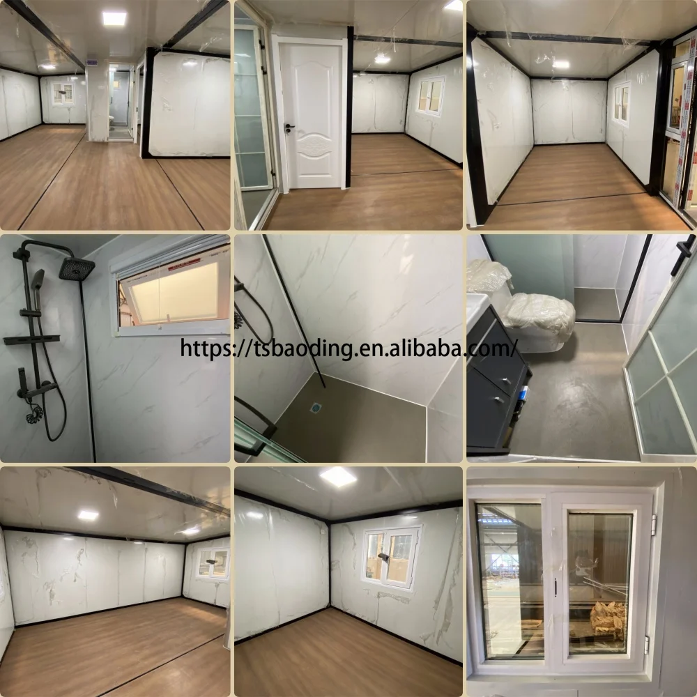 Waiyagn Expandable Modular Container Home with Pool Luxury Foldable Collapsible Container Guest House with Roof Terrace