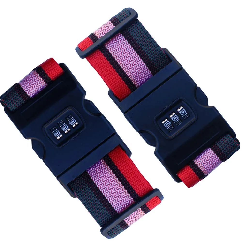 Travel Accessories Can Be Adjusted Luggage  Belt Suitcase Lock Buckle Strap Travel custom luggage strap