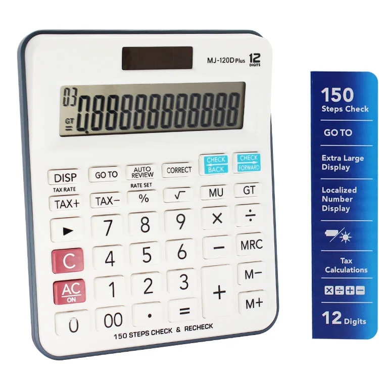 Promotion Big Button 12 digit Dual Power Desktop Calculator