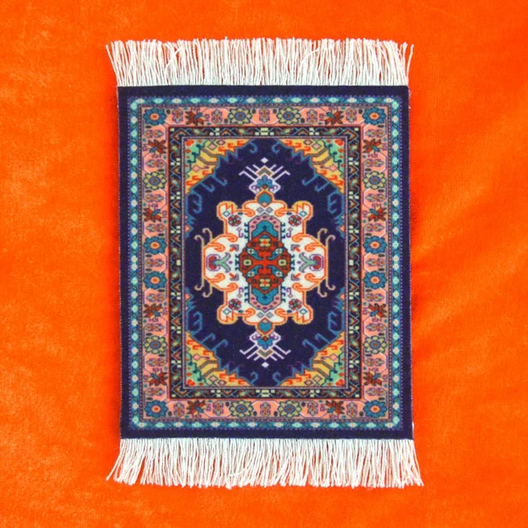 Mini Persian/Oriental Carpet Coasters 4 Pack by World Market