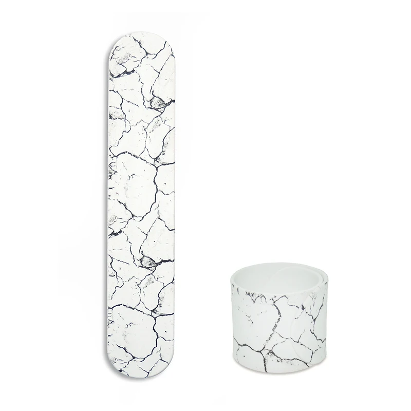 Customized Logo Reflective PVC Slap/Snap Wristband Ruler Clap Bracelet/Hot Selling Circle Silicone Slap Band Wrist Strap