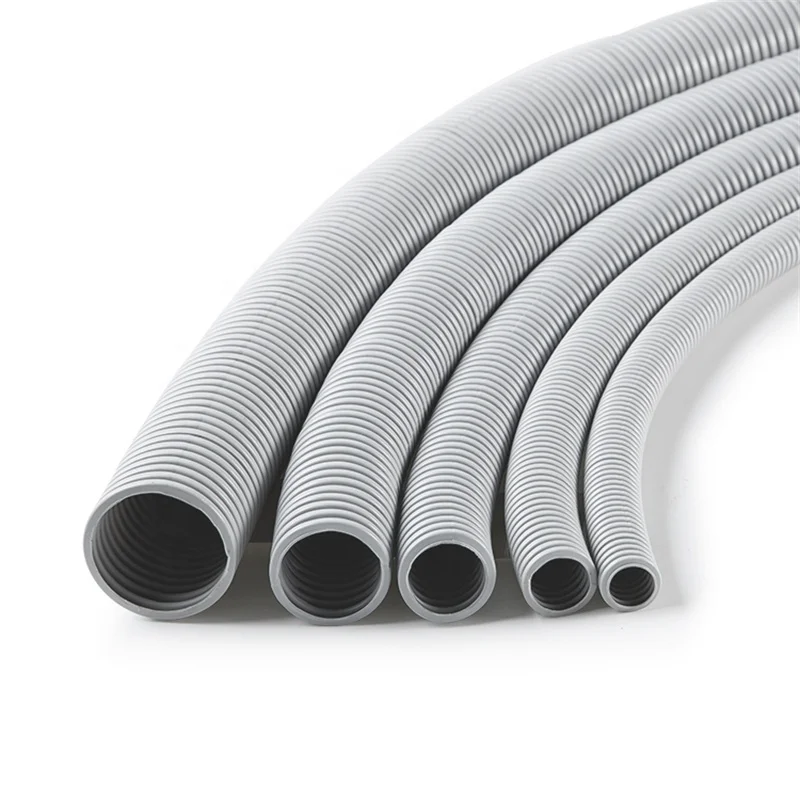 High Quality PVC Flexible conduit  Electrical Nonmetallic Corrugated Conduit Pipe Grey for American Standard