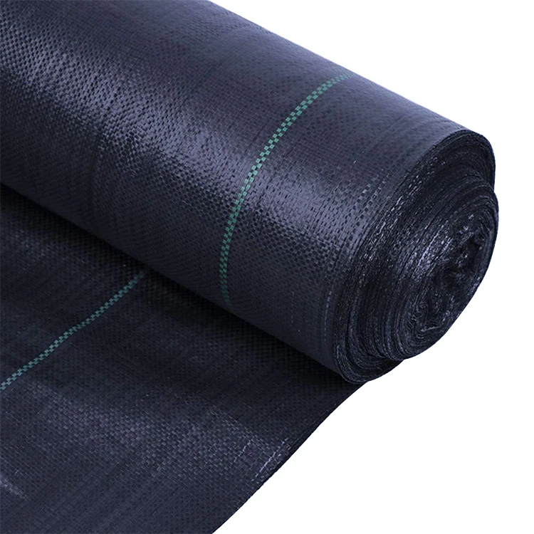 Sulzer looms flat knitted garden ground cover fabric/plastic pp anti weed agro weed control mat