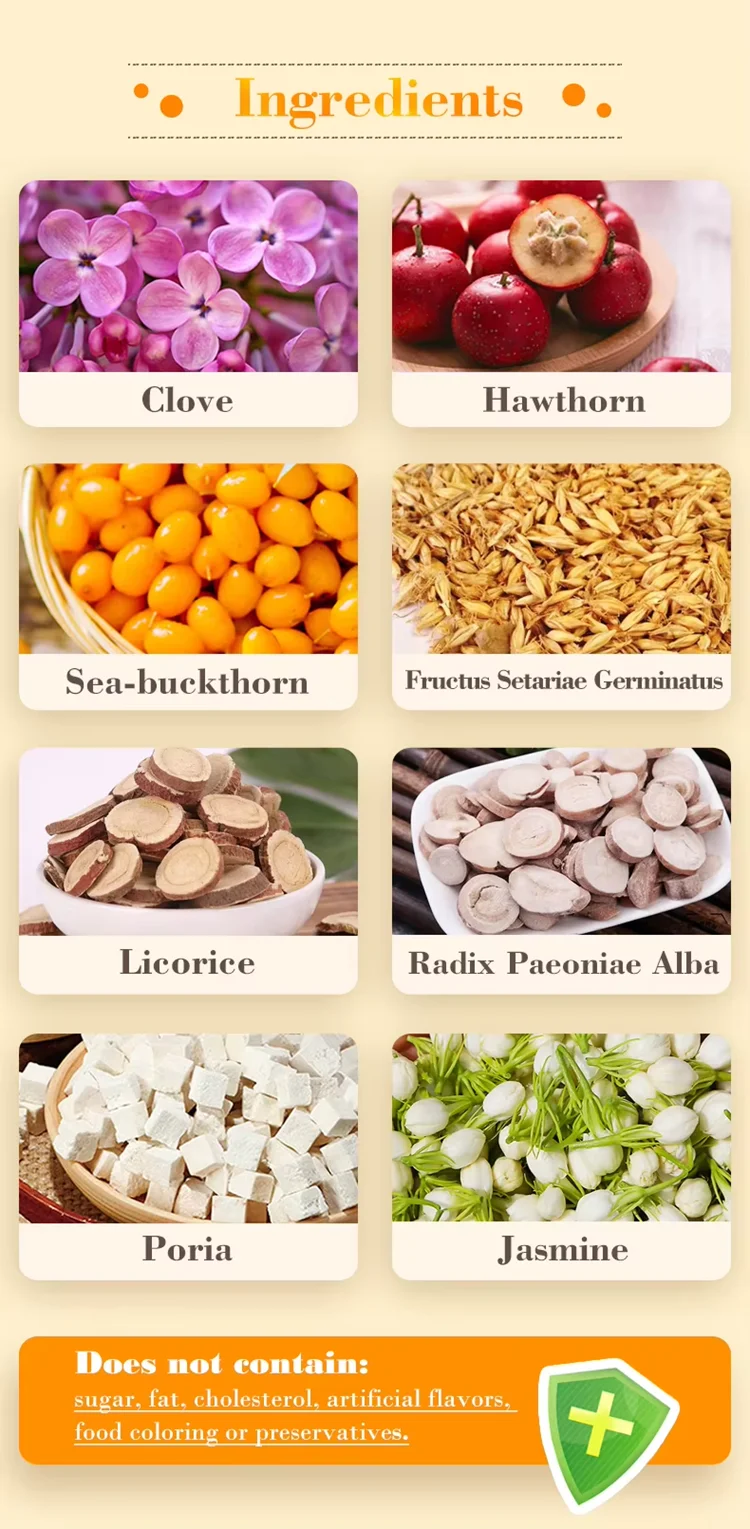 Chinese organic herbal health stomach care tea