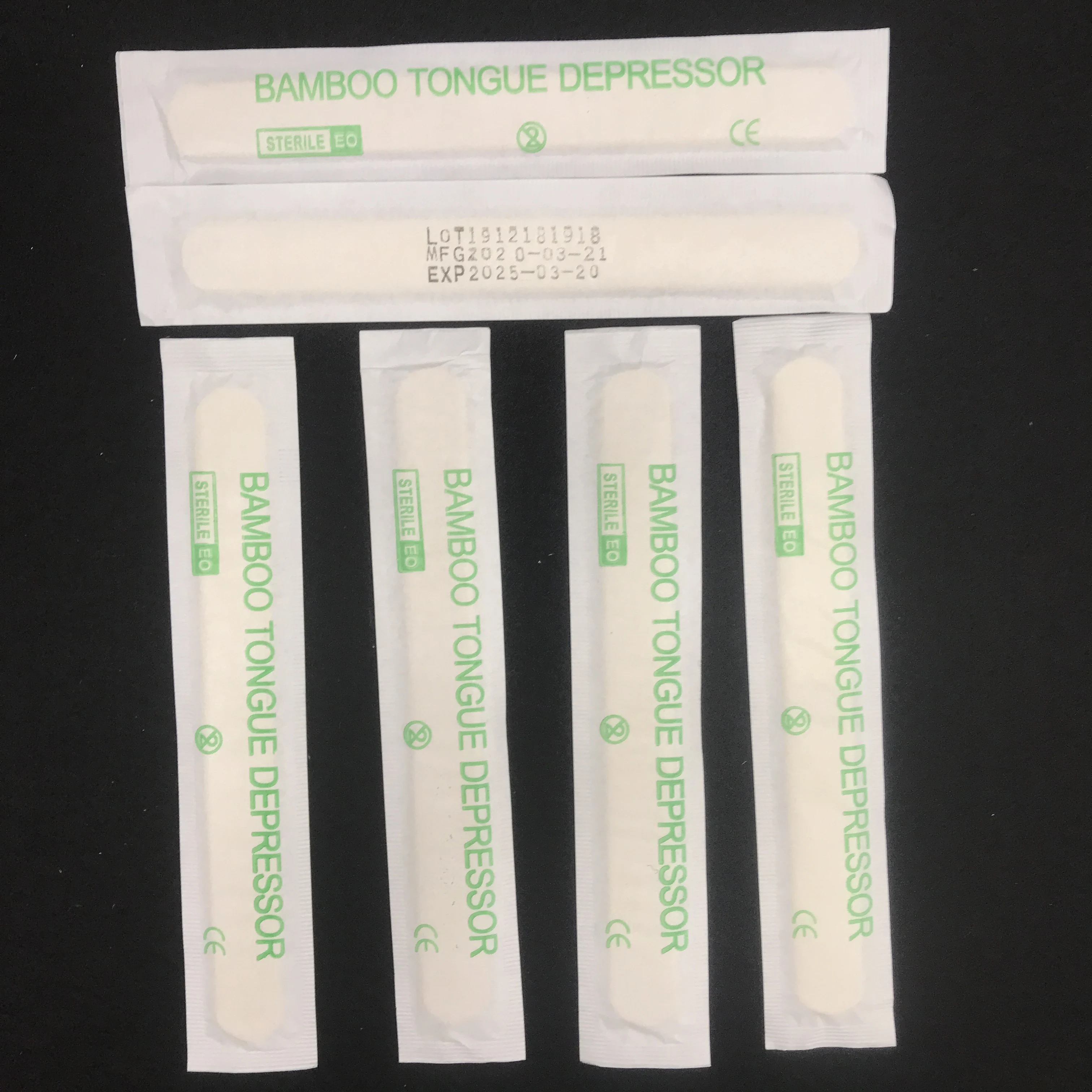 Factory Price Disposable  Sterile non-sterile  Bamboo Tongue Depressor