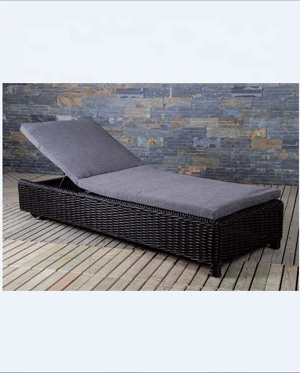 Плетеное уличное кресло для сада, бассейна, шезлонг, мебель для любой погоды