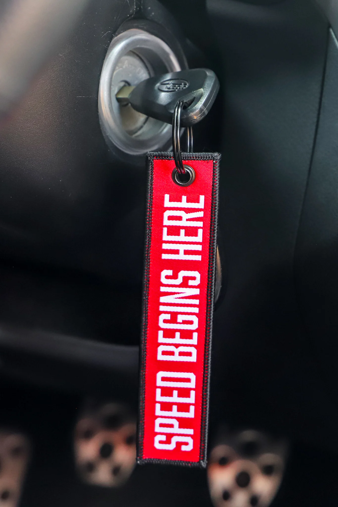 Motorcycle Keychain for Driver Woven Key Chain for Men Gifts and Cars Embroidery Keyring Jet Tag