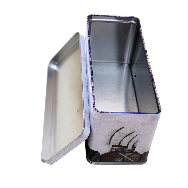 Fine-can rectangle bus shaped custom tin box for cake cookie chocolate packaging gift packaging tin can