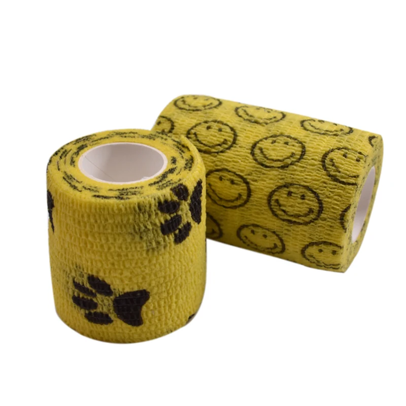Оптовая продажа эластичная самоклеящаяся когезионная повязка vet wrap с