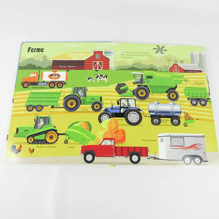 age 1-3 Custom  educational school study English  bilingual hardcover children board ABC 123  books for Kids