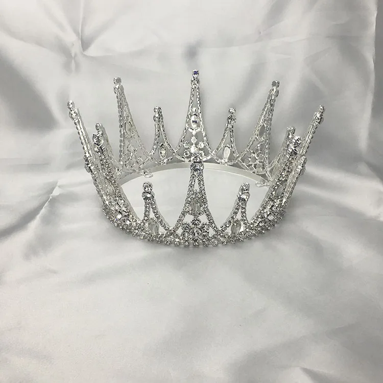 Custom Crystal Full Round Crown Beauty Wonderful Crowns