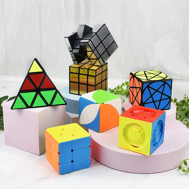 Hot Promotion Educational Toys Plastic Colorful 2*2 3*3 4*4 Smooth Rotation Cube Speed Magic Puzzle Cube Toy