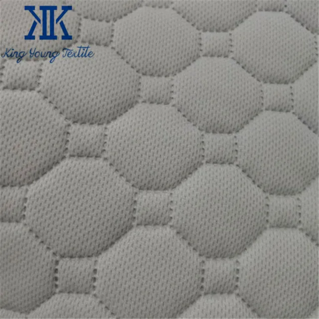 high quality 200cm 220cm 240cm width 3 layer ultrasonic quilted breathable mesh mattress ticking fabric