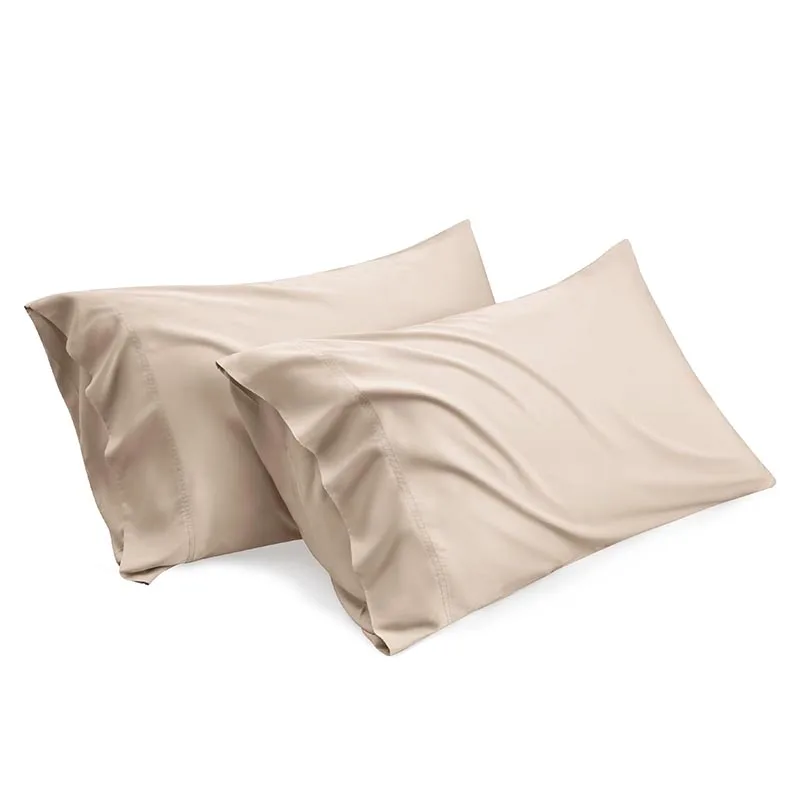 Hot Sale 100% Tencel Lyocell Pillowcase Plain Dyed Bamboo Sheets & Pillowcase Sets