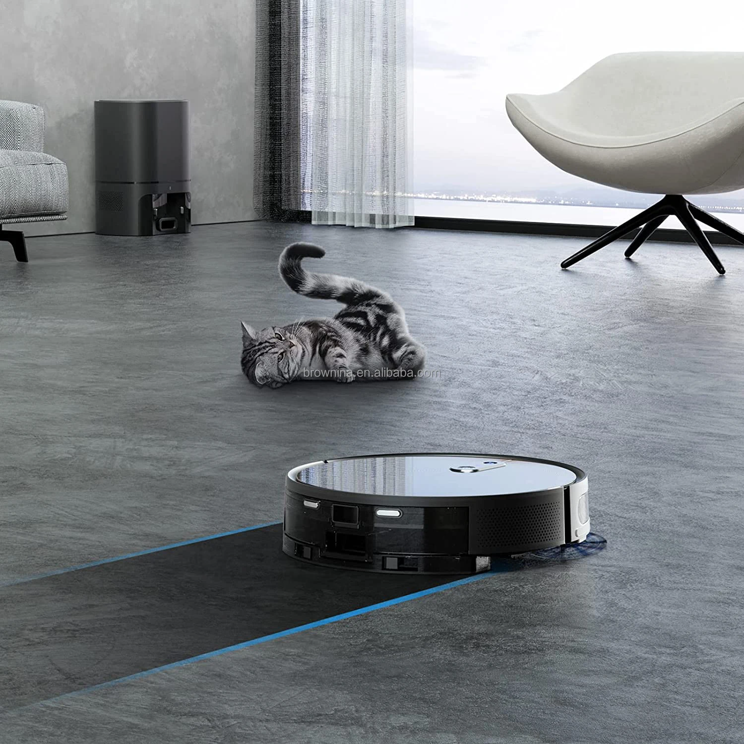 2022 Hot sales China Manufacturer Robot Vacuum 6 in 1 with Remote