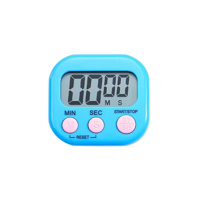 Kitchen Electronic Timer Large Screen Timer Student Stopwatch Time Management Reminder Cute Plastic Electronic Timer
