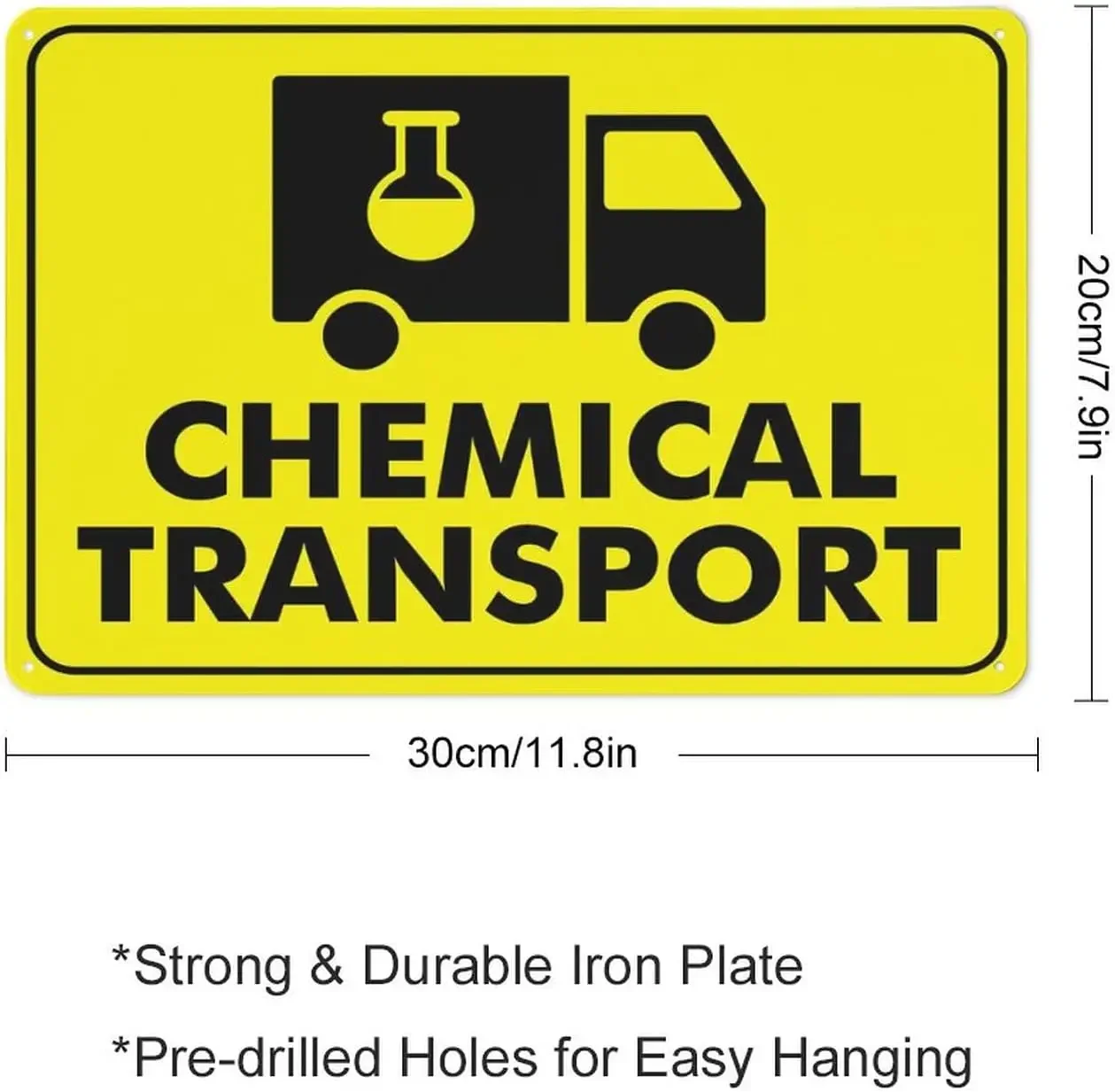2024 TOP Wholesales Factory Premium Aluminum Hazard Area Chemical Transport Sign For Warning
