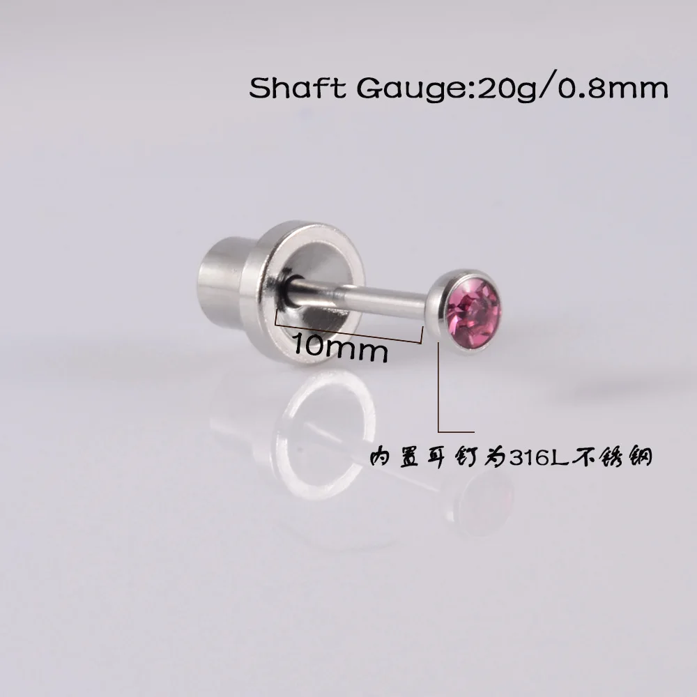 Piercing tools Disposable sterilized injection ear piercing gun stainless steel 316L ear stud painless piercing kit