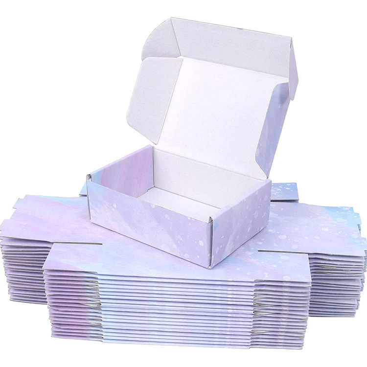 Роскошные Складные маленькие бумажные почтовые ящики с логотипом на заказ, коробки для доставки из гофрированного картона, упаковочная коробка для отправки посылки