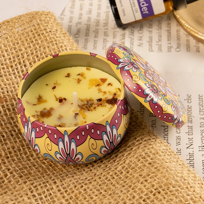 Hand Made Luxury Soy Wax Candle Aromatherapy Jar Container Scented Soy Wax Desert Candles