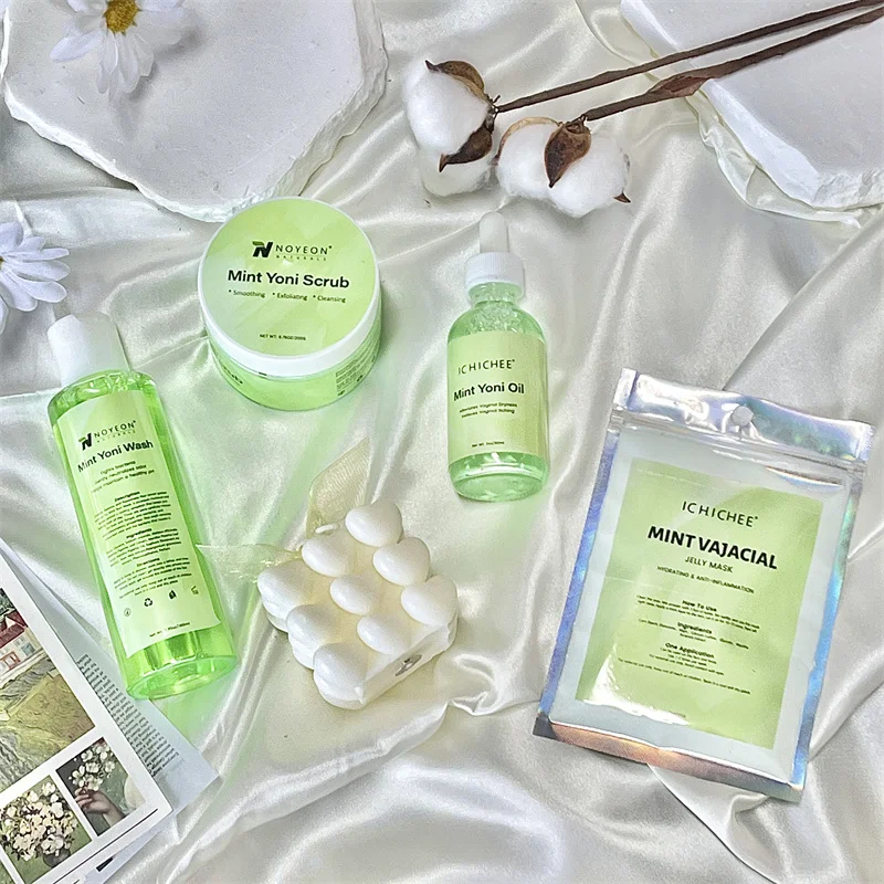 LOW MOQ ingrown hair set best yoni wash set mint balance ph made in China
