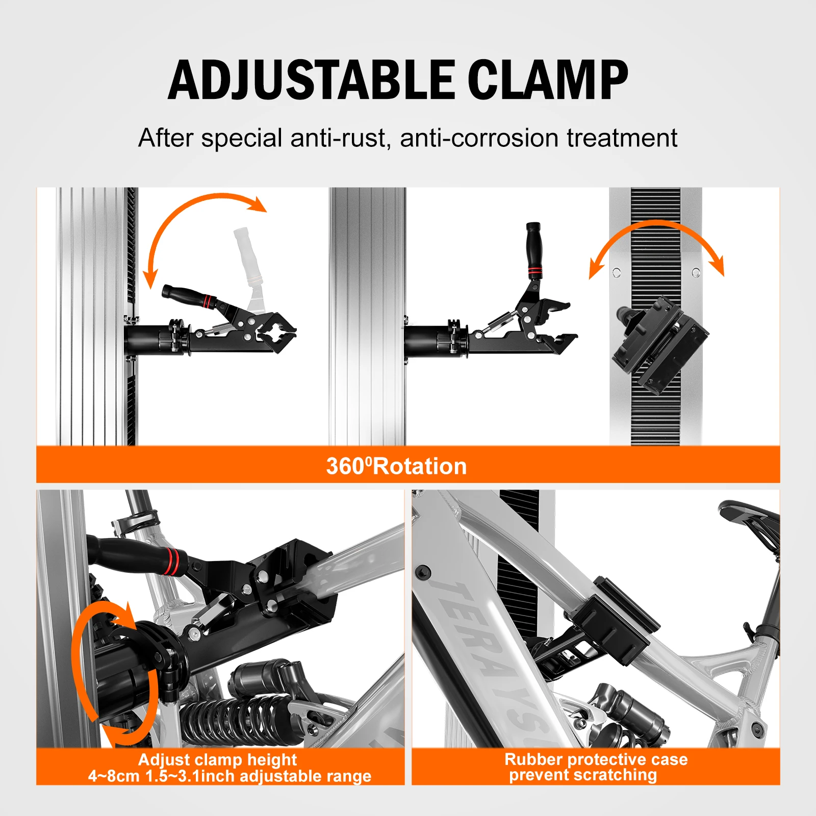 ZUKKA Bike Repair Stand With Motor Heavy Duty Chain Drive Repair Stand Workshop Maintenance Stand For E-Bikes