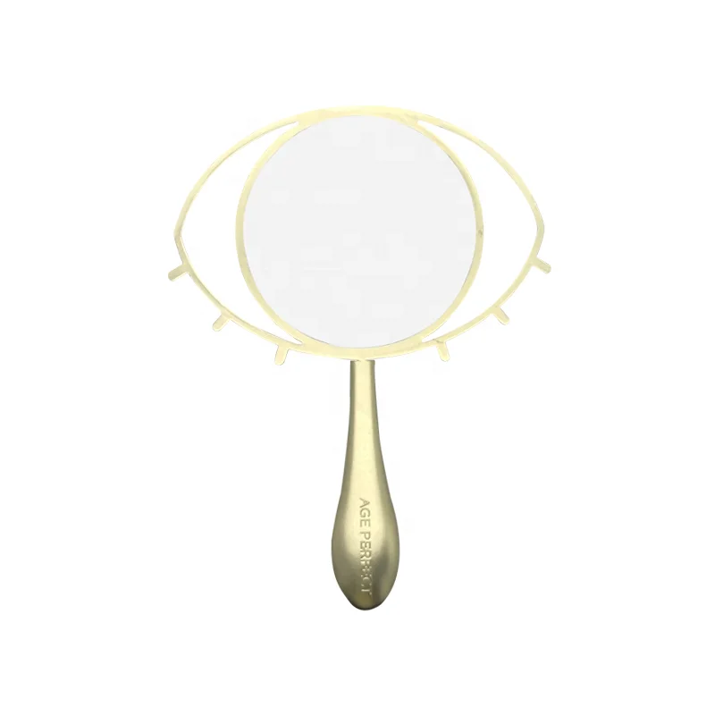 Hot Sale Golden Eye Mirror With Handle High Quality Makeup Mirror