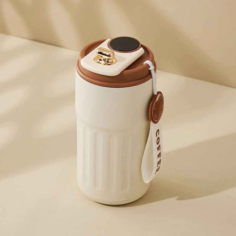 Smart Drinkware 304 Stainless Steel 450Ml Digital Thermos Mug Cup for Coffee With Led Temperature Display