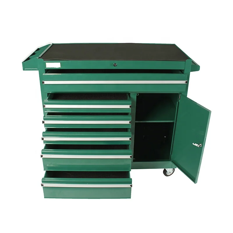 Beautiful appearance Suitable for garage Stainless steel with tools and wheels Tool Cabinet