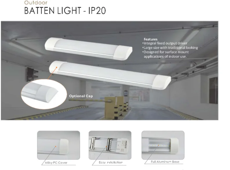 9w 18w 25w 36w led batten linear light