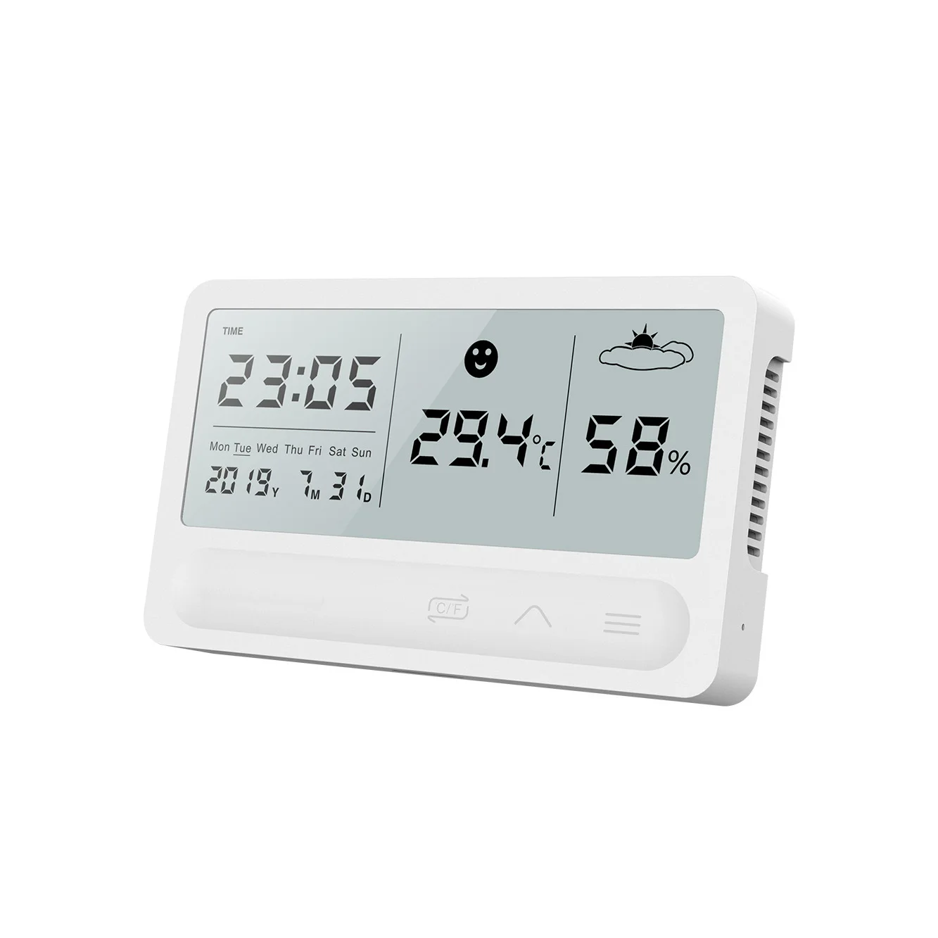 Indoor Thermometer Humidity Meter Digital Thermometer Hygrometer Gauge with HD Display Rechargeable Accurate Calibration