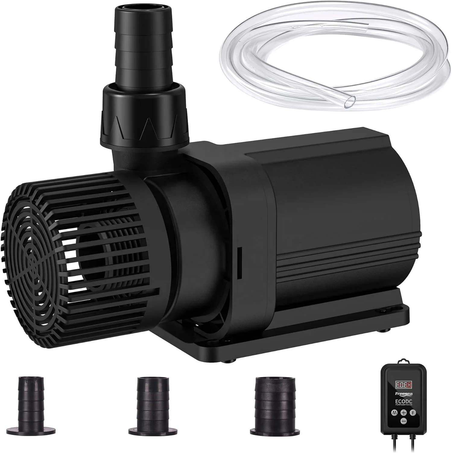 Freesea DC 24V 18W 2500L/h Multifunction Frequency Variation Submersible Water Pump With Controller Support Solar Energy