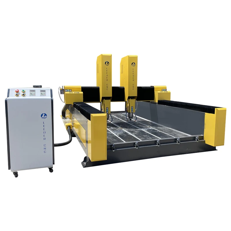 LEEDER CNC 1325 1825 камень Cnc маршрутизатор с 2 цилиндрами Серводвигатель привод гравировальное оборудование для камня 3d гравер