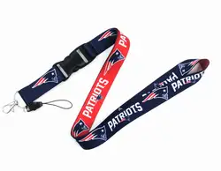 2022 Hot Sales NFLLs US Football Team Sports Fashionable Lanyard  All 32 Teams Silk Material Key Chains
