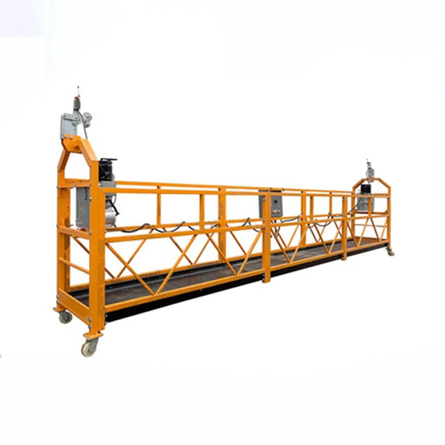 High rise operation ZLP 630 rope suspended construction platform gondola