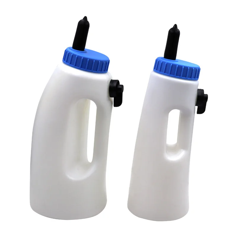 Низкая цена 2 л 4 черный шаровой кран кормушка для крупного рогатого скота овец молока Европейский пластиковый корм корма теленка козья коза горшок кормления