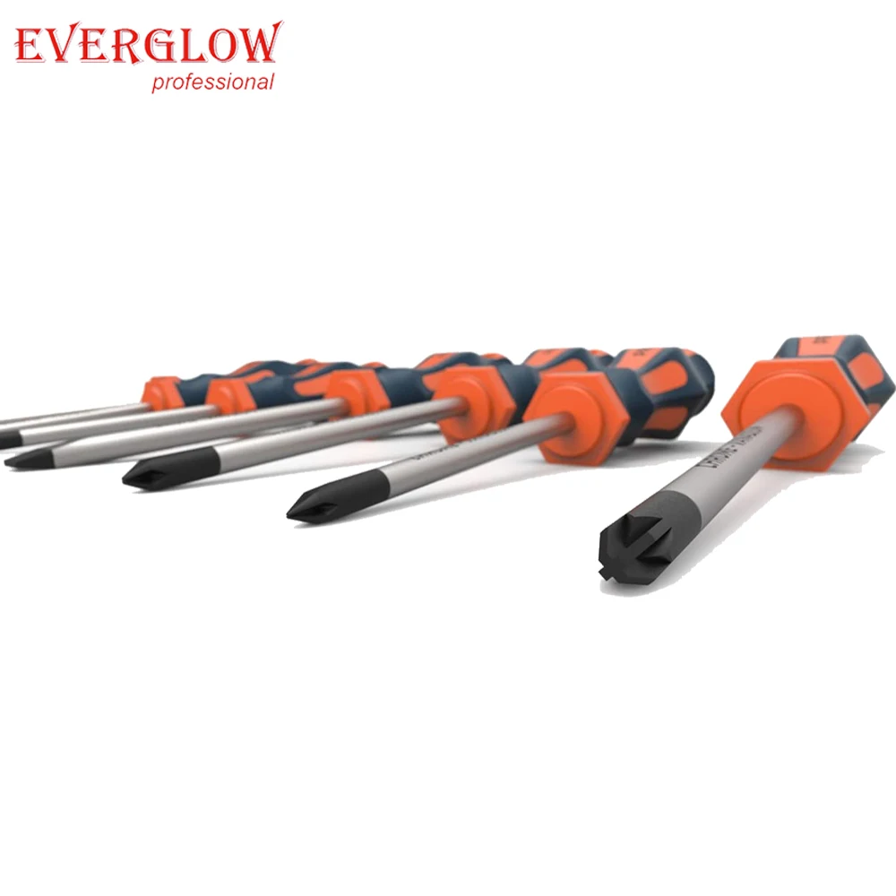 High quality Household professional portable 7pcs magnetic Hexalobular T screwdriver set w/slot and cross slot star for screw