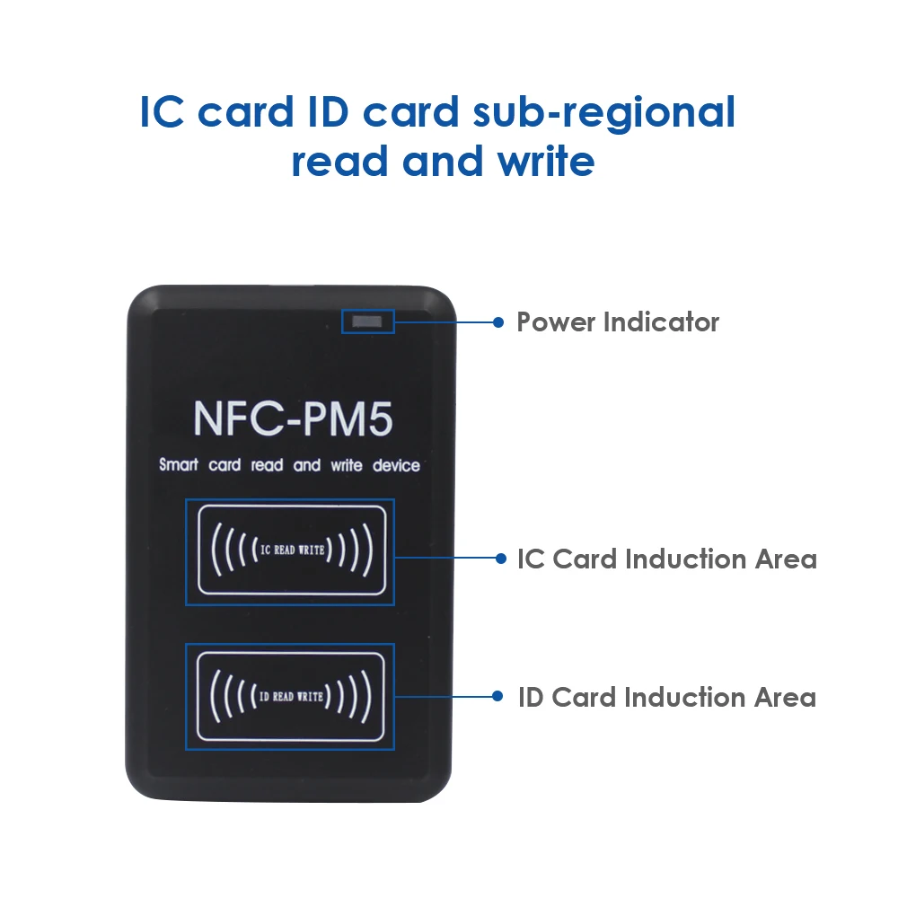 Двухчастотный RFID считыватель 125 кГц 13 56 МГц полный писатель декодирования с отделением для карт и копировальных аппаратов NFC PM5 IC/ID Дубликатор duplo