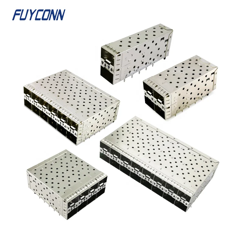 Коннектор/корпус серии SFP + с 1/2/4/6/8/10 портами, небольшой подключаемый форм-фактор, коннектор/корпус SFP