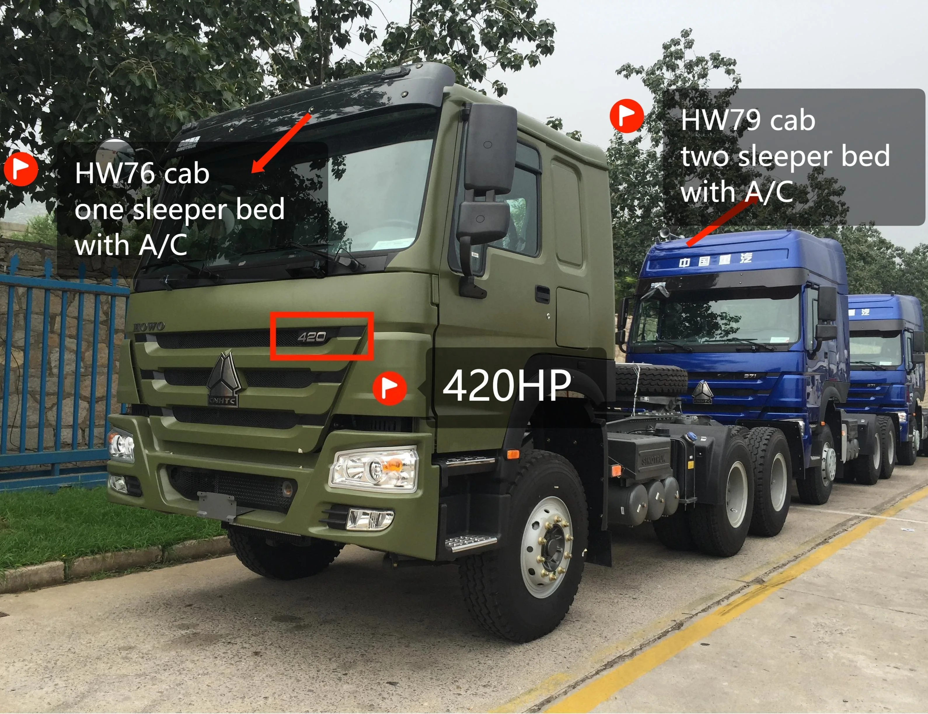 HOWO 380HP Тракторные грузовики Низкая цена Распродажа sino грузовик