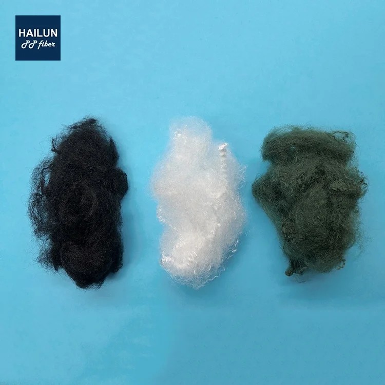 6D white high tenacity PP polypropylene staple fiber for geotextile