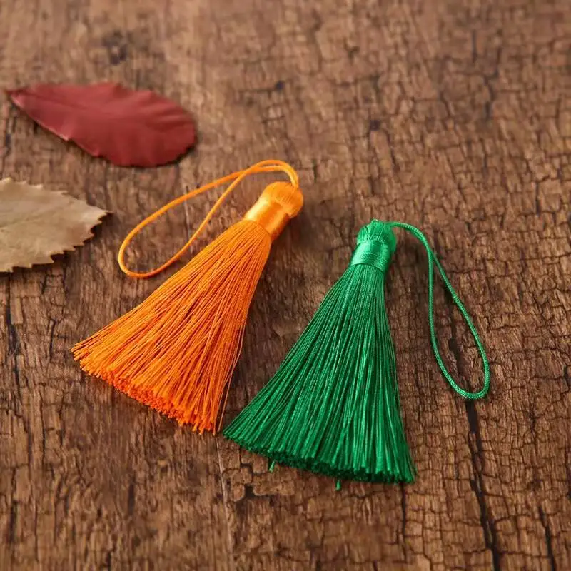 Fashion accessories wholesale factory 100% polyester tassel fringe tassel for  gift packing jewelry making