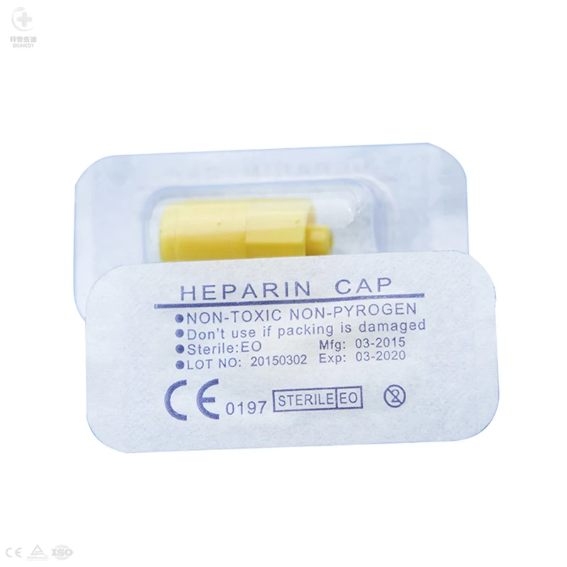 Medical Disposable Heparin Cap Transparent  For I.v. Catheters Cannulas Ce And Iso Approved